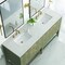 James Martin Vanities Emmeline 72in Double Vanity, Pebble Oak w/ 3 CM Eternal Jasmine Pearl Top D100-V72-PBO-3EJP - alternate 7